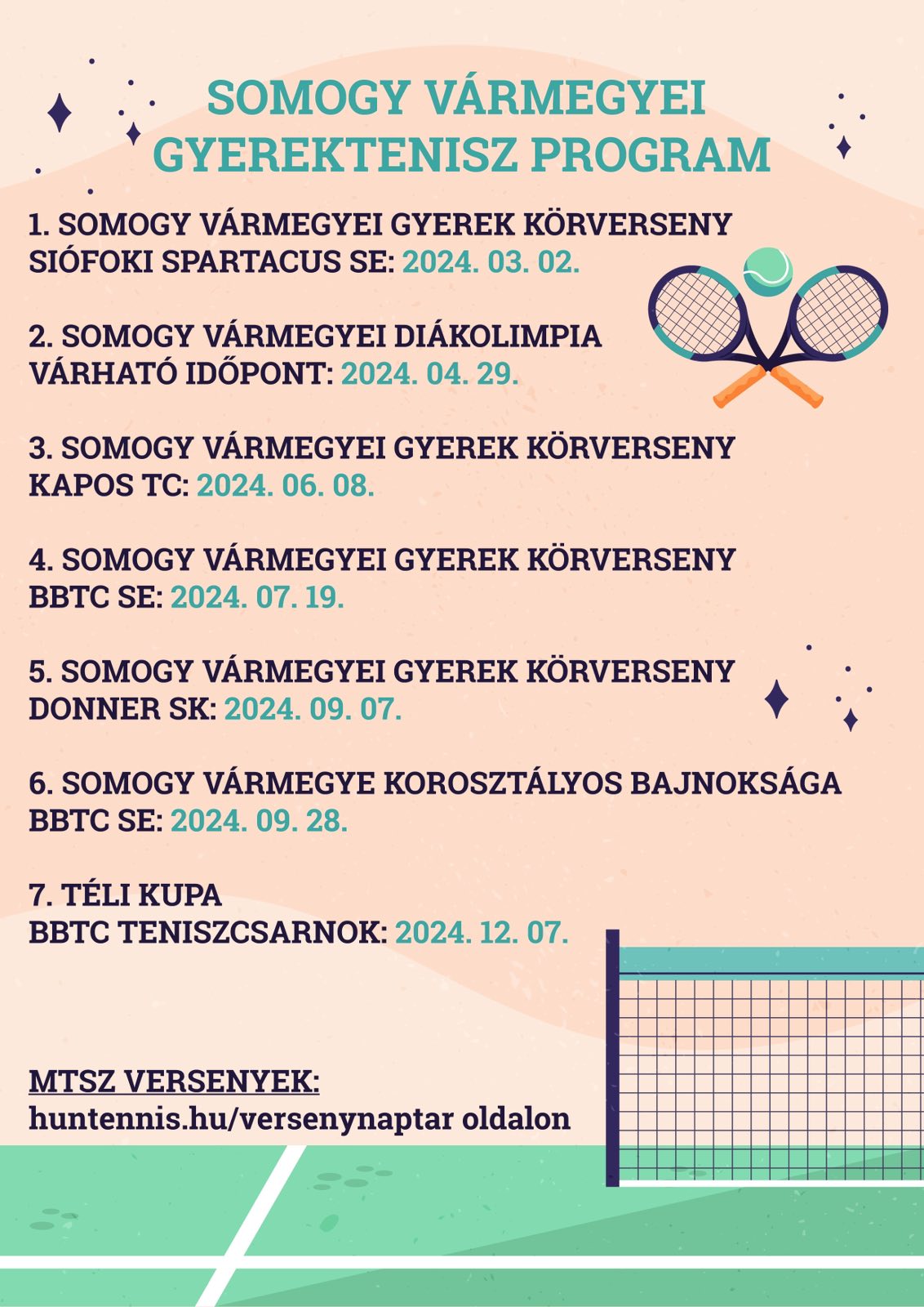 Somogy vármegyei gyerektenisz program 2024